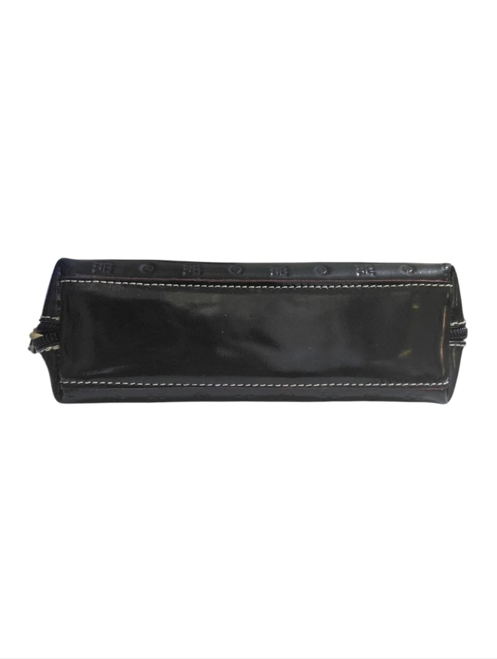 Arcadia Black Embossed Wristlet Pouch